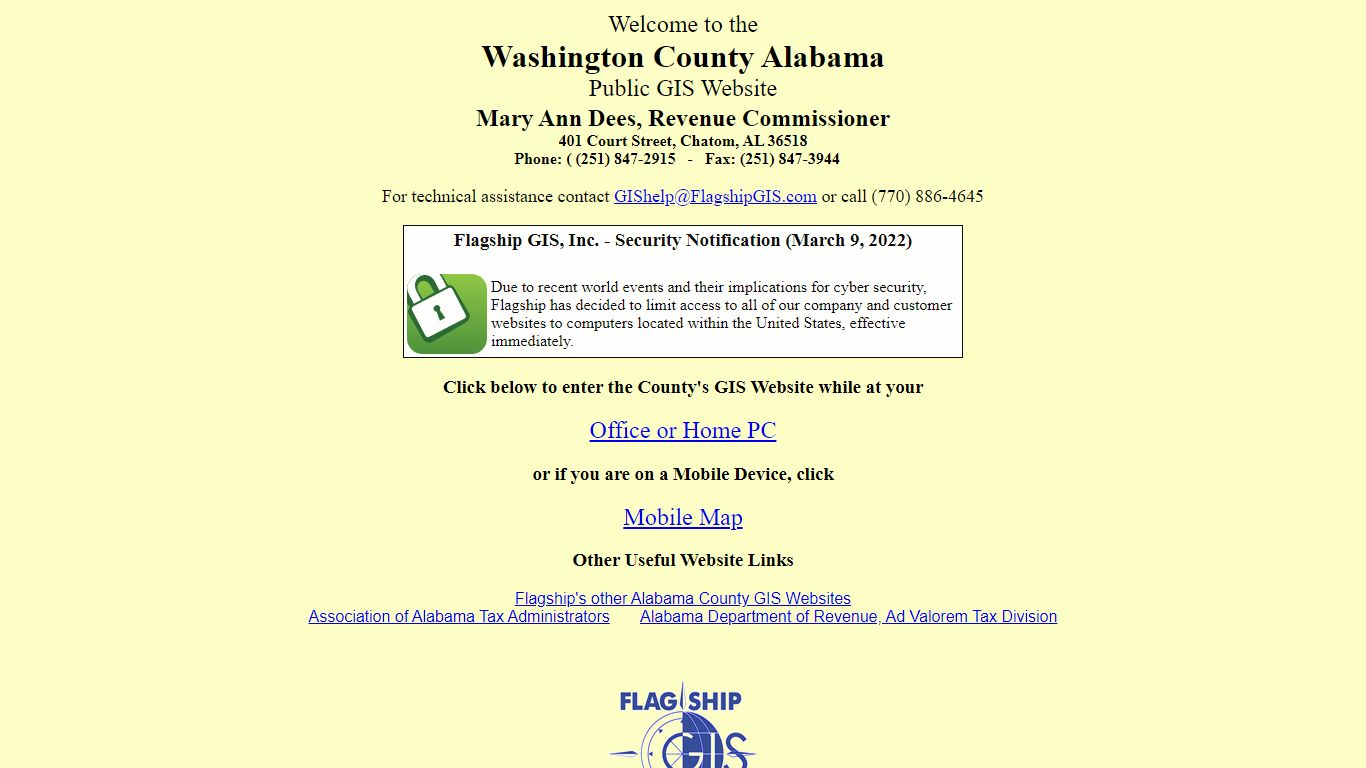 Washington Public GIS Index - Alabama GIS