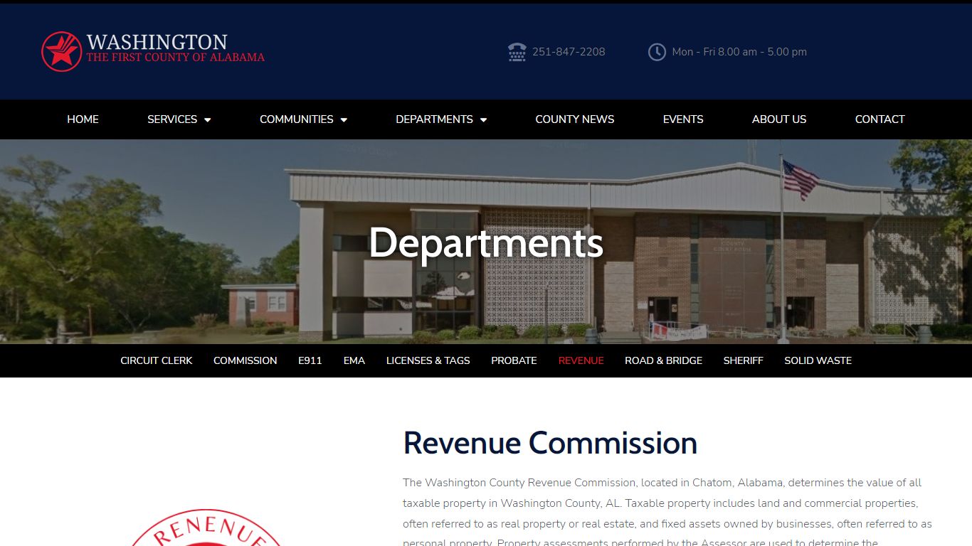 Revenue Commissioner - Washington County Alabama